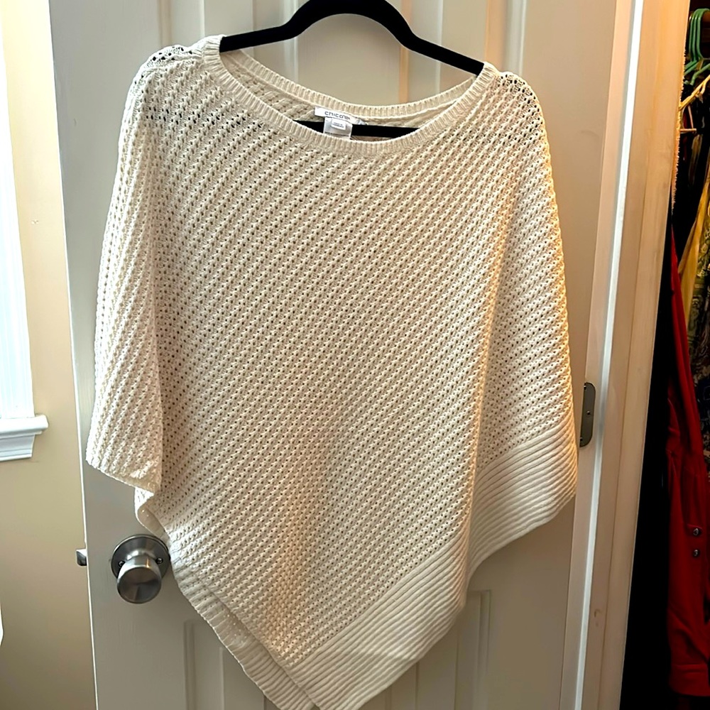 Chico’s Knit Triangle Poncho